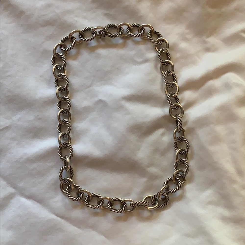 David Yurman Medium Oval Chain Necklace